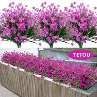 【YF】❐  Fake Artificial Flowers Outdoor for Decoration UV Resistant No Fade Faux Plastic Garden Porch Window Office Table