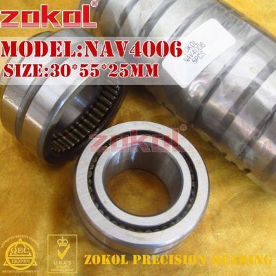 Zokol ตลับลูกกลิ้งเข็มเต็มรูปแบบ Nav4006พร้อมวงแหวนด้านใน30*55*25มม.