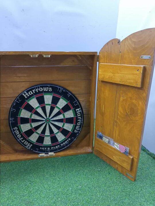 Dart Board Set with Dartboard Harrows, Pin and Scoreboard