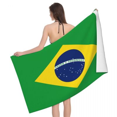 Brazil Flag Bath Beach Towel Microfiber Shower Sports Yoga Towels