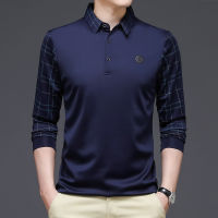 แขนยาวรุ่นใหม่สำหรับวัยรุ่นและวัยกลางคน POLO เสื้อเชิ้ตผู้ชายปกธุรกิจเบา T เสื้อเชิ้ตผู้ชายเสื้อซับในผู้ชาย