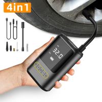 Wireless Car Electrical Air Pump Portable Inflatable Pump Inflator With Rescue Lights Tire Inflatable Pump For Car Motorcycle