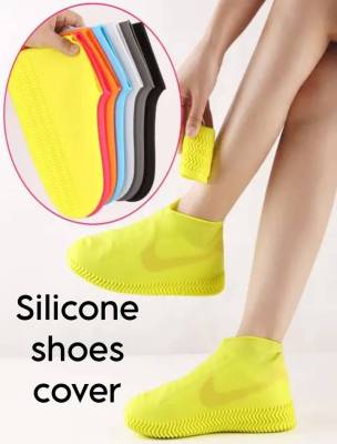 Silicone Shoes Cover ☔ซิลิโคนสวมรองเท้า ซิลิโคนคลุมรองเท้ากันลื่น  อุปกรณ์เสริมรองเท้า รองเท้าบูทกันฝน กันเลอะ