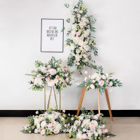 【cw】Artificial Flowers Row Table Wall Wedding Home Backdrop Decoration Welcome Sign Corner Floral Ball Party Stage Arrange Display