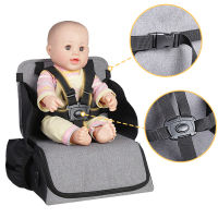 Travel Booster Seat | เก้าอี้สูงแบบพกพาสำหรับโต๊ะรับประทานอาหารที่นั่งเดินทางขนาดกะทัดรัดน้ำหนักเบาพร้อมสายรัดปรับระดับได้เด็กวัยหัดเดินเด็กทารกชายหญิง