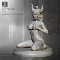 H55mm Resin Figure Kits Little witch Model Self-assembled TD-2239