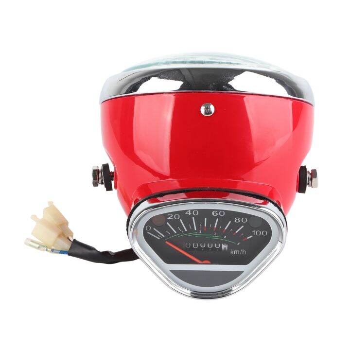 ☌♠☫ Headlight with Speedometer Set High Brightness Accuracy Red with