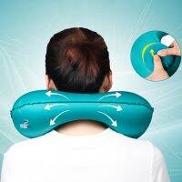 Portable Durable Travel Pillows Inflatable Super Light Portable Neck Pillow U-Shape Automatic Inflatable Cervical Vertebr Pillow