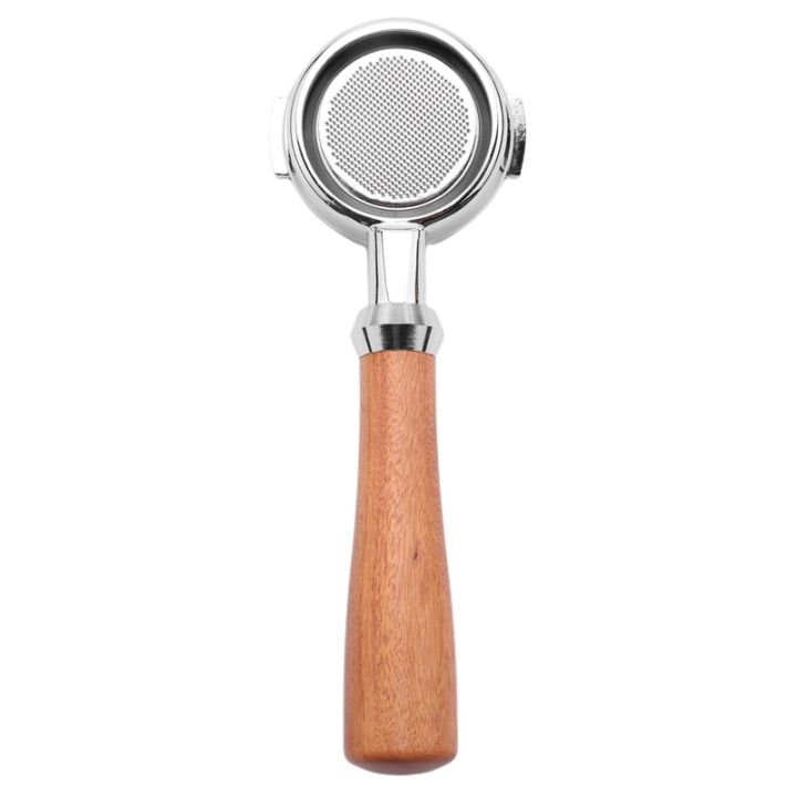 58mm-stainless-steel-coffee-machine-e61-no-base-filter-bracket-coffee-bottomless-handle-coffee-spoon-wooden-handle-professional-accessories