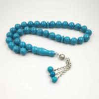 Uomo Di Misbaha Turchesi Tasbih I Musulmani Branelli Di Preghiera 33 Beads Perline Di Pietra Rosario