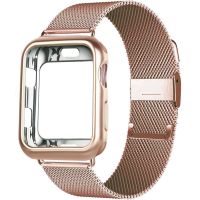 Milanese Loop Case Strap for Apple Watch Band Ultra 8 7 6 SE 5 4 41mm 40mm 44mm 38mm 42mm Watchband Iwatch Series 7 Correa 45mm