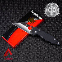 Spyderco Yojimbo 2 มีดพับ มีดสไปเดอร์โคล มีดแคมป์ปิ้ง อุปกรณ์เดินป่าขนาดพกพา มีดสำเนา