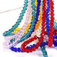 [COD] Cross-border direct supply of new crystal glass cut surface loose beads wheel flat bead accessories manufacturers wholesale