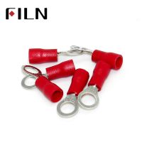 RV1.25-5S Red Ring insulated terminal Cable Wire Connector suit 0.5-1.5mm Electrical Crimp Terminal 100PCS/Pack