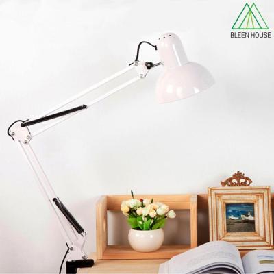 Bleen House โคมไฟหนีบโต๊ะ ปรับระดับได้รอบทิศทาง ไฟ โคมไฟตั้งโต๊ะ รุ่น Table Reading lamp Adjustable with super long arm E27 MAX 60w