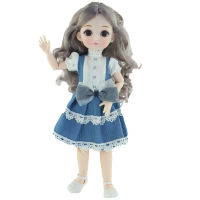 New 30 Cm Doll Simulation Multi-color Hair Princess Dress Up Set BJD Doll 16 Girl Birthday Childrens Toy Gift