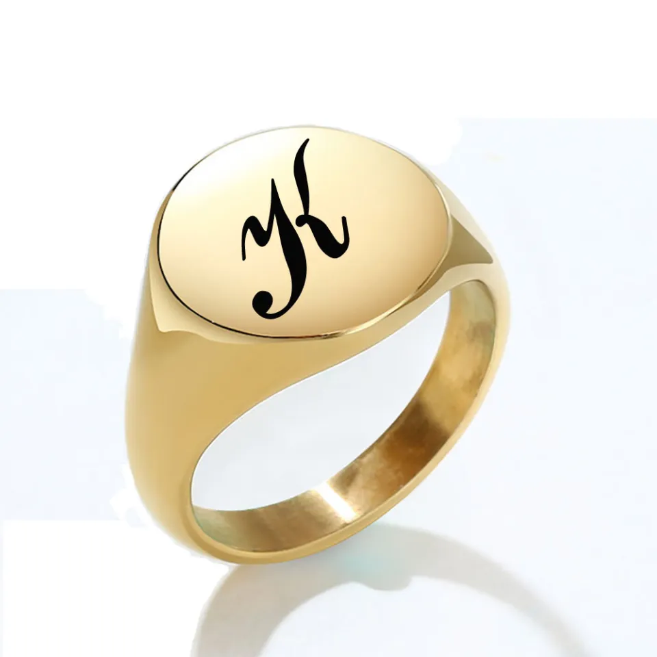 Men's initial Ring – Kimiya