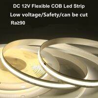 5M 12V COB LED Strip Lights 320LEDs/M Ra90 Flexible Tape Warm White Nature White Cabinet Lamp for Kitchen Room Home Decoration