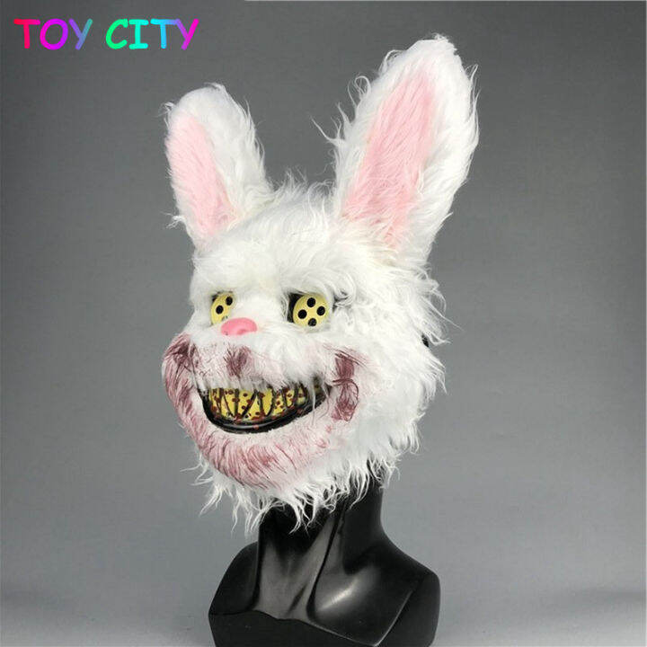 Scary Halloween Bloody Killer Rabbit Mask Teddy Bear Mask Bloody Teddy ...