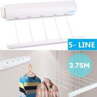 Novelty Retractable 5 Line Hang-drying Rack Indoor Outdoor Clothesline Magic Drying Hanger Wall Mountable Invisible Drying Rack3