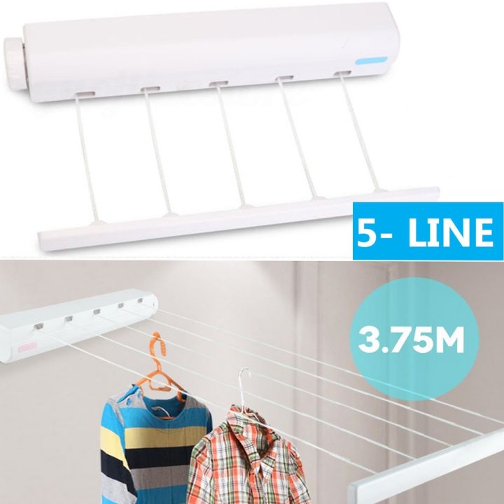 [HOT GELLXKOWOIGHIO 527] Heavy Duty Retractable 5 Line Hang drying Rack ...