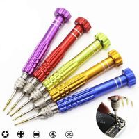 5-in-1 Screwdriver Repair Tools Kit for iPhone iOS Android Mobile Phone Open Tool Disassemble Magnetic Torx Cross Pentalobe Head Tool Sets