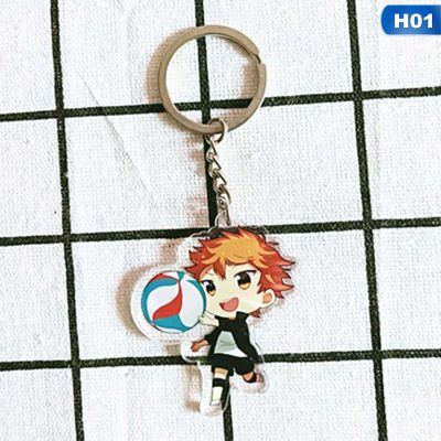 goldrogen Haikyuu Anime Cartoon Keychain Cosplay Acrylic Pendant Keyring Anime Keycha #qin