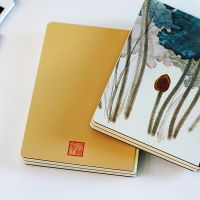 Chinese Style Famous Painting A5 Bag Back Retro Notebook Student Stationery Hand Ledger 224 Pages