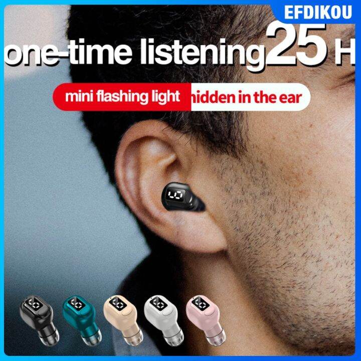 EFdikou Digital Display Bluetooth Headset Mini Inear Invisible