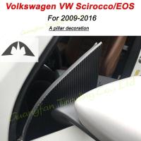 Car-Styling Carbon Fiber Car Interior Center Console Color Change Molding Sticker Decals For Volkswagen VW Scirocco EOS 2009-16