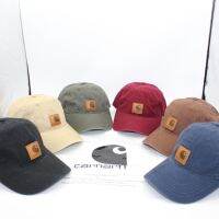 ของแท้ Carhartt หมวกเบสบอลปักมาตรฐานผ้าใบน้ำอ่อนโค้งไปตามฝาครอบรูปแบบโบราณในยุโรปและเครื่องมือนำเข้าหมวกคู่รักอเมริกัน