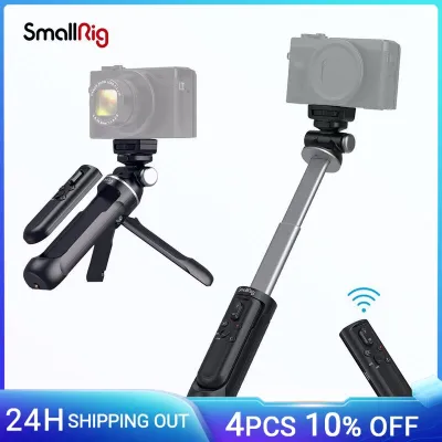 Smallrig ขยายกล้องไร้สายระยะไกลด้ามจับสำหรับถ่ายภาพไม้เท้าเซลฟีขาตั้งสามขา Vlogging สำหรับ Sony ZV-E10, A6600, A6400,สำหรับ Canon 3326