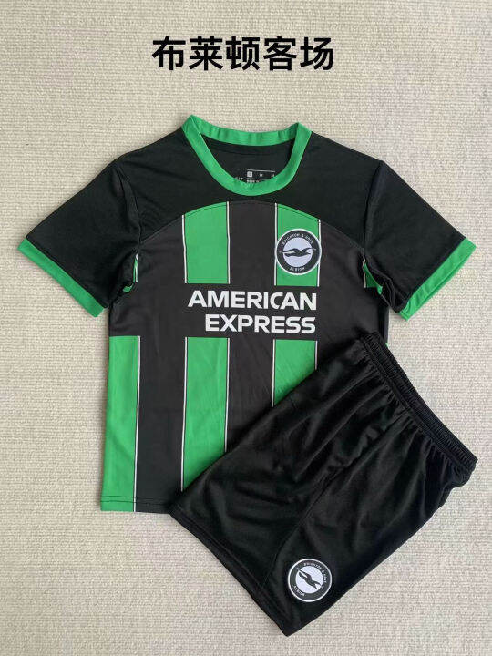 23-24-brighton-kids-kit-football-shirt-high-quality-fan-edition-with-epl-patch-socks-webster-mac-allistr-jerseys-ชุดฟุตบอลสำหรับเด็ก-16-28เสื้อฟุตบอลสำหรับเด็กชุดบอล-brighton-childrens-football-shirt-