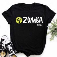 2023 new2023 newfashion Zumba สีดำเสื้อยืดเสื้อผ้าผู้หญิงเต้นรำตัวอักษรออกกำลังกายกราฟิกประเดิมเสื้อกีฬายิมนาสติก F emme เสื้อยืดท็อปส์