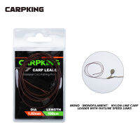 Carpking สายเหล็กชั้นนำ100ซม. ตัวนำสายไนลอนถักสำหรับตกปลาพร้อมแกนหมุนเร็วแบริ่งสวิงตกปลาอุปกรณ์ตกปลา