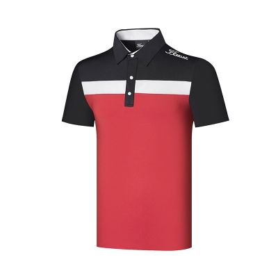 Summer new golf clothing mens outdoor sports short-sleeved casual slim-fit breathable quick-drying T-shirt POLO shirt Master Bunny Amazingcre SOUTHCAPE FootJoy TaylorMade1 ANEW XXIO Honma⊕▣