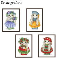 【CC】 blackberry cross stitch kits cartoon 18ct 14ct 11ct white fabric thread embroidery kit for beginners