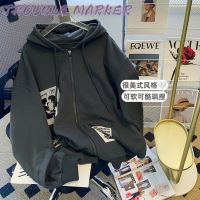 TroubleMaker เสื้อฮู้ด เสื้อแขนยาวอบอุ่น หลวมและสบาย สบายๆ คลาสสิค ชิค ทันสมัย WWY239345L 39Z230926