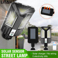 LITAKE 880000lm Led โคมไฟถนนพลังแสงอาทิตย์เซ็นเซอร์ตรวจจับการเคลื่อนไหว Light 3โหมด Super Bright Garden ไฟถนนกลางแจ้ง