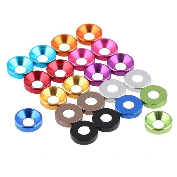 haotao-hardware-20pcs-m2-m2-5-m3-m4-m5-m6อลูมิเนียมเครื่องซักผ้าที่มีสีสัน-anodized-อลูมิเนียมศีรษะ-bolt-ปะเก็นเครื่องซักผ้าสำหรับแบนหัวสลักเกลียว