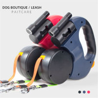 2 Color Retractable Dual Double Leash Rope Zero Tangle Walk For Two Dog Walk Dog Adjustable Leash Supplies Cat Rope