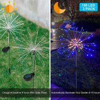 Solar Led Light Outdoor Waterproof 90120150LED For Country House Garden Lawn Landscape Holiday Christmas Firework Lights