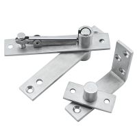 Stainless steel 360 degree rotating shaft wooden door hinges L-shaped positioning door shaft hidden shaft rotating shaft hinge