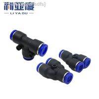 ✺ gadfsdfs 30/50/100 pces py pe4 6 8 10 12mm encaixes de tubulação pneumáticos que cabem o tipo plástico y 3-way para fechamento rápido do deslizamento conector tubo t