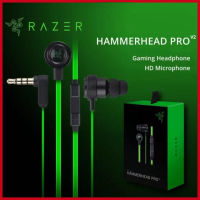 RAZER HAMMERHEAD PRO V2 HEADPHONE Gaming หูฟังเกมมิ่งrazer สายหูฟัง หูฟังเบสหนักๆ หูฟังเล่นเกมเช่นเกมRov Fps LoL ฯลฯ ซึ่งเป็นหูฟังเกมมิ่งที่ตัวเล็กและเบา หูฟังมือถือและคอมที่มีไมโครโฟน จัดส่งฟรีและรับประกัน1ปีด้านคุณภาพ