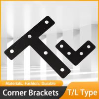 ✁☃❅ Thickened T/L Type Stainless Steel Angle Corner Brackets Fasteners Protector Corner Stand Supporting Furniture Hardware Brackets