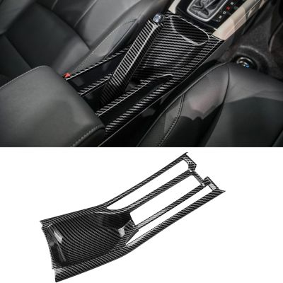 Car Console Handbrake Panel Trim Cover Sticker Decor for 2020 -2022 Honda City GN Hatchback Carbon Fiber