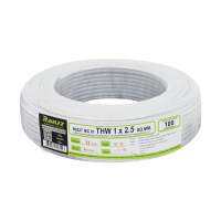 สายไฟ THW IEC01 RANZZ 1x2.5 ตร.มม. 100 ม. สีขาวELECTRICAL WIRE THW IEC01 RANZZ 1X2.5SQ.MM 100M WHITE **ลดราคาจัดหนัก **