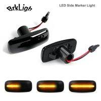 ไฟเลี้ยวเครื่องหมายไฟ Led ด้านข้าง2X Dynamic สำหรับรถจี๊ปเคสใส่กุญแจรีโมทรถยนต์ Dodge Nitro Acenger การเดินทางบังโคลนล้อ Fiat Chrysler 300