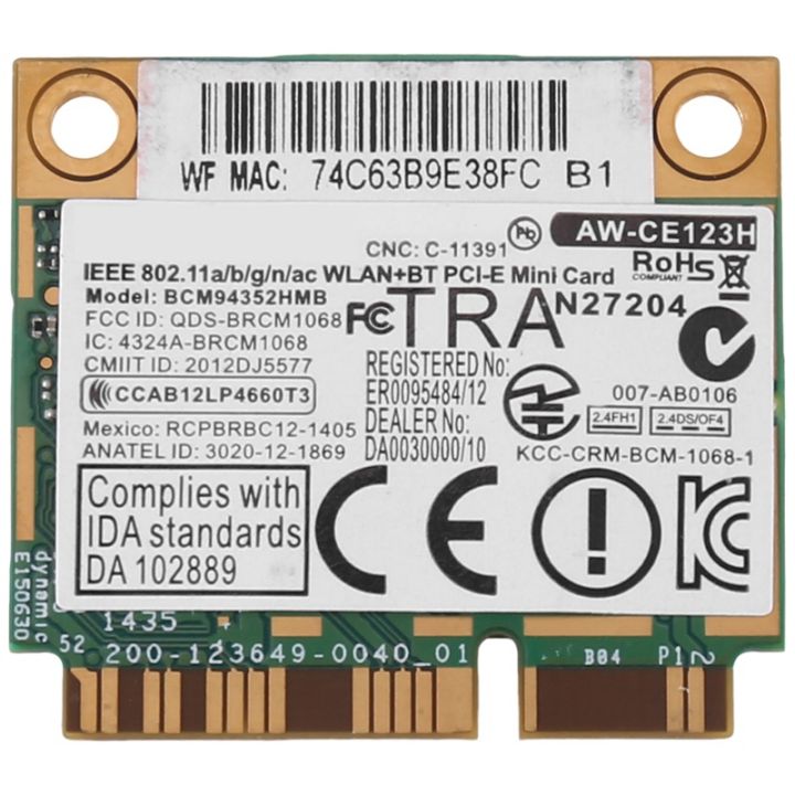 1-pieces-for-azurewave-bcm94352hmb-wifi-card-mini-pcie-802-11ac-867mhz-wireless-card-wifi-wlan-bluetooth-card